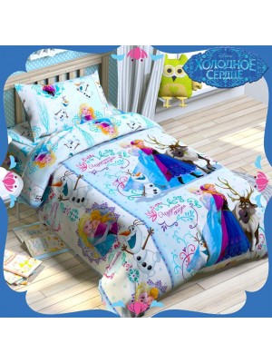  ДЕТСКОЕ ПОСТЕЛЬНОЕ БЕЛЬЁ ИЗ БЯЗИ "ЭТЕЛЬ DISNEY" (ЛИЦЕНЗИЯ), ХОЛОДНОЕ СЕРДЦЕ Постельное бельё 