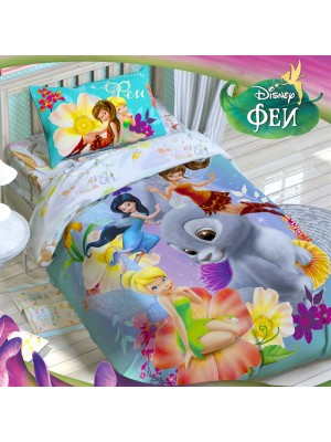 ДЕТСКОЕ ПОСТЕЛЬНОЕ БЕЛЬЁ ИЗ ПОПЛИНА "ЭТЕЛЬ DISNEY" (ЛИЦЕНЗИЯ), ФЕИ Постельное бельё 