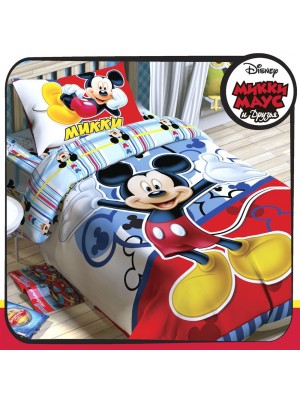ДЕТСКОЕ ПОСТЕЛЬНОЕ БЕЛЬЁ ИЗ ПОПЛИНА "ЭТЕЛЬ DISNEY" (ЛИЦЕНЗИЯ), МИККИ МАУС Постельное бельё 
