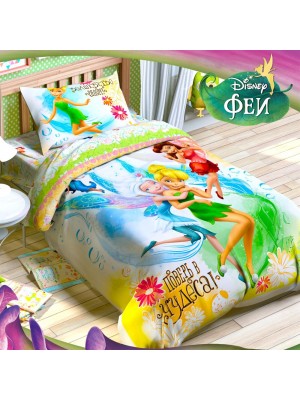 ДЕТСКОЕ ПОСТЕЛЬНОЕ БЕЛЬЁ ИЗ ПОПЛИНА "ЭТЕЛЬ DISNEY" (ЛИЦЕНЗИЯ), ФЕИ ПОВЕРЬ В ЧУДЕСА Постельное бельё 