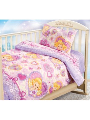 Постельное белье детское Ангелочки 1,5 сп  Постельное бельё 